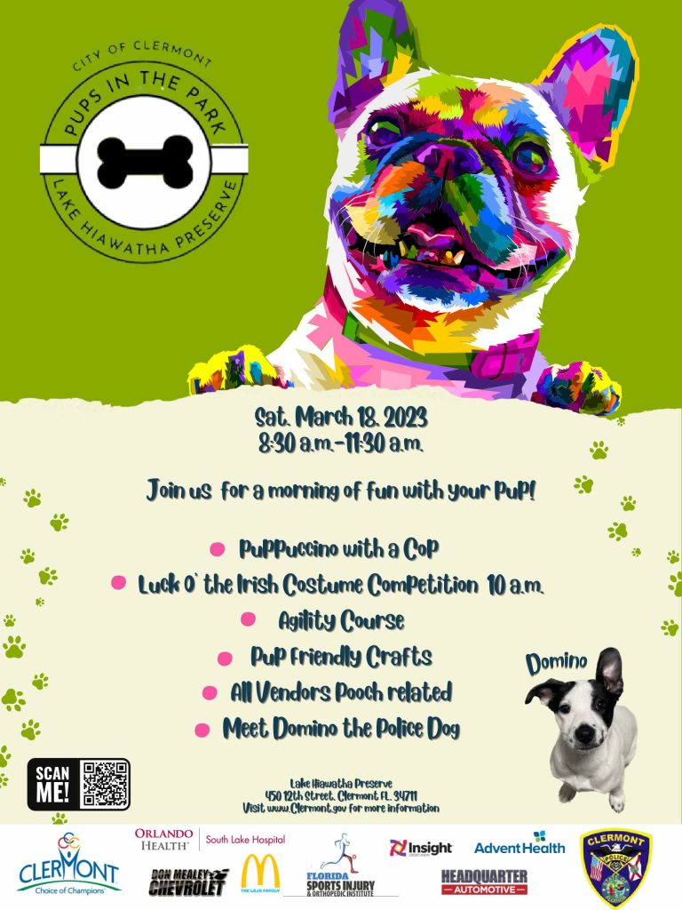 Pups in the Park 2023 Flyer