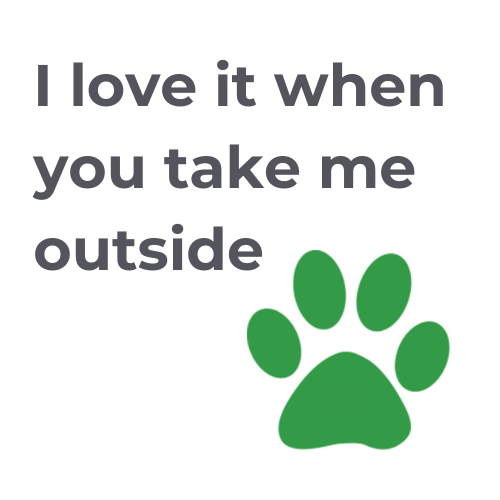 I love it when you take me outside.