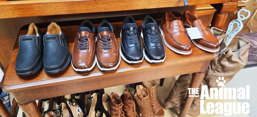 Black and brown lace-up shoes in excellent, like-new condition.